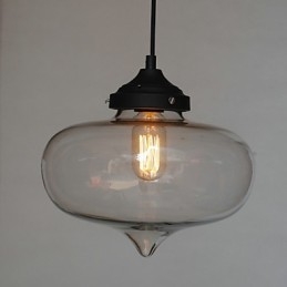 Pendente Bubble Design 1 Luz com Sombra Transparente