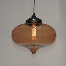 Pendente Bubble Design 1 Luz com Sombra Transparente
