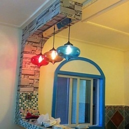 Pendente Bubble Design 1 Luz com Sombra Transparente