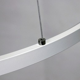 Luminária pendente regulável com design moderno em anel