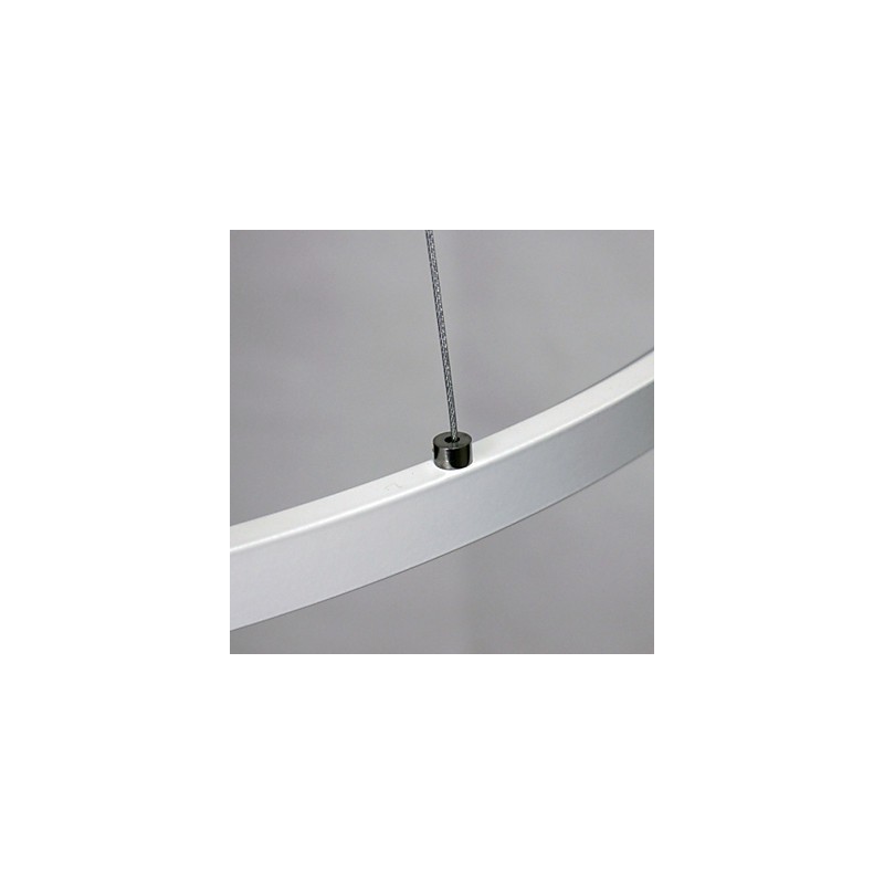 Luminária pendente regulável com design moderno em anel