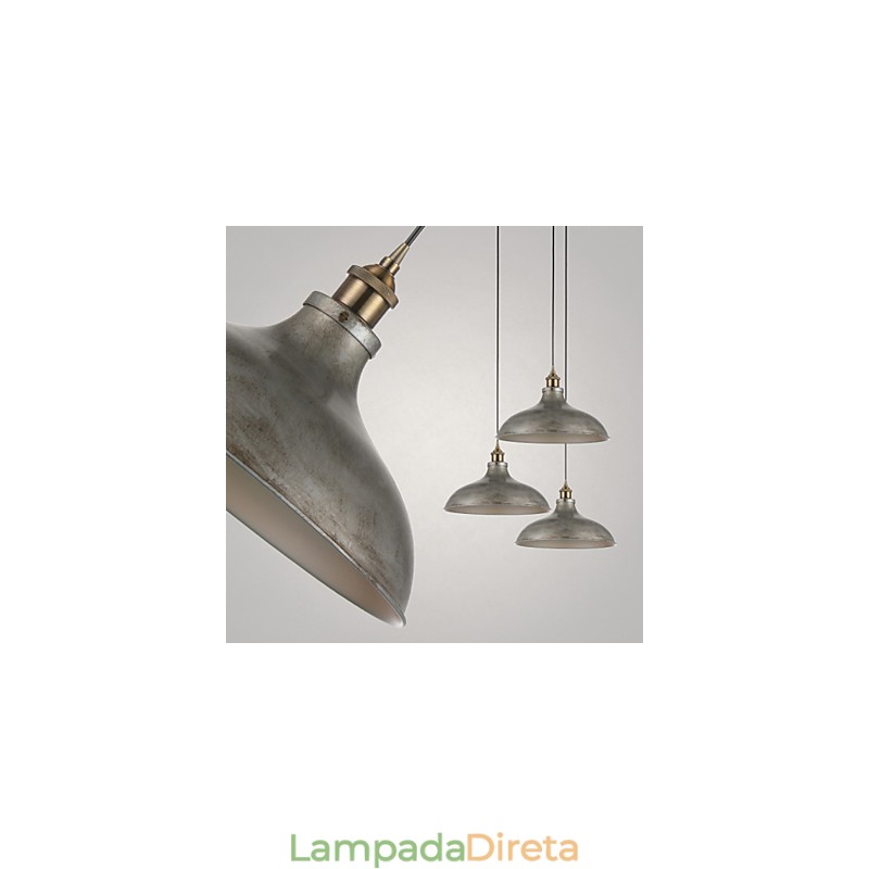 1 Luzes Pendentes Estilo Vintage Antigo Estilo Industrial Ferro Metais Drop Light
