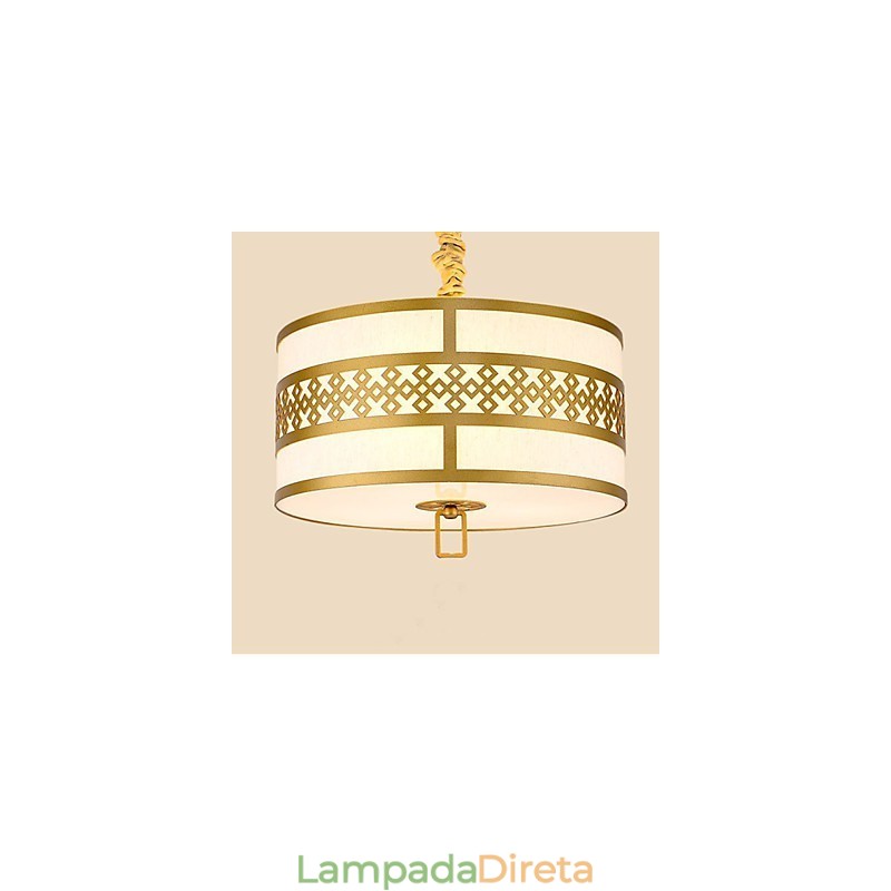 Iluminação suspensa estilo chinês simplicidade moderna