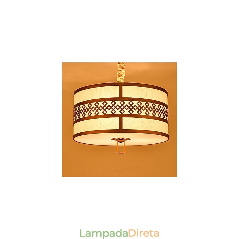 Iluminação suspensa estilo chinês simplicidade moderna
