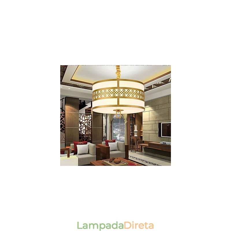 Iluminação suspensa estilo chinês simplicidade moderna
