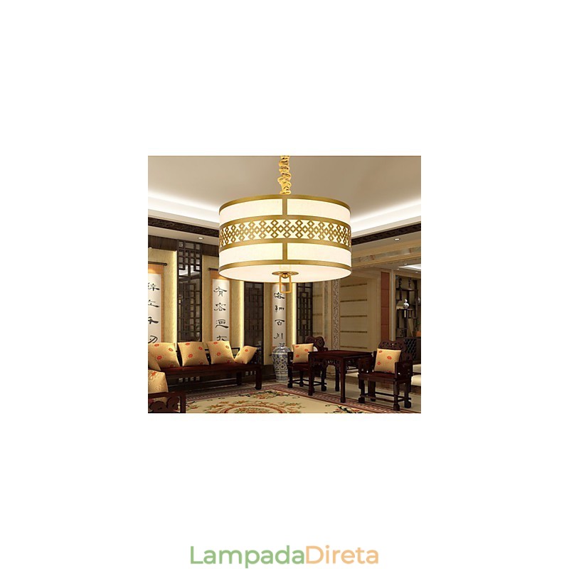 Iluminação suspensa estilo chinês simplicidade moderna