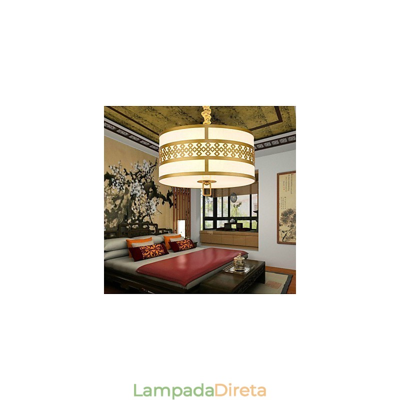 Iluminação suspensa estilo chinês simplicidade moderna