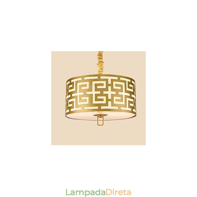 Iluminação suspensa estilo chinês simplicidade moderna