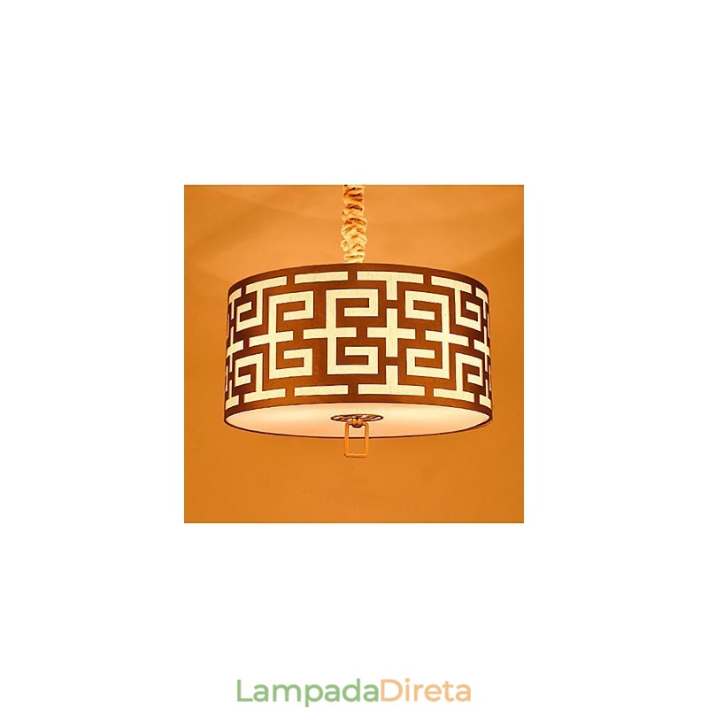 Iluminação suspensa estilo chinês simplicidade moderna