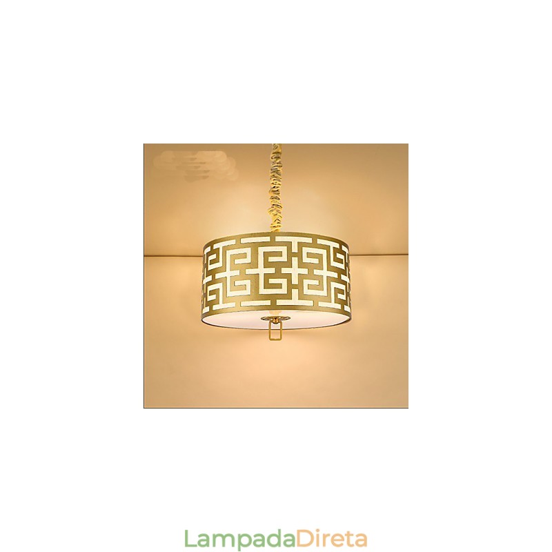 Iluminação suspensa estilo chinês simplicidade moderna