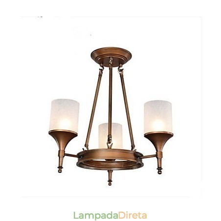 Lustre Pastoral Retro de Ferro Forjado Lustre Pastoral Retro de Ferro Forjado