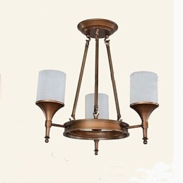 Lustre Pastoral Retro de Ferro Forjado