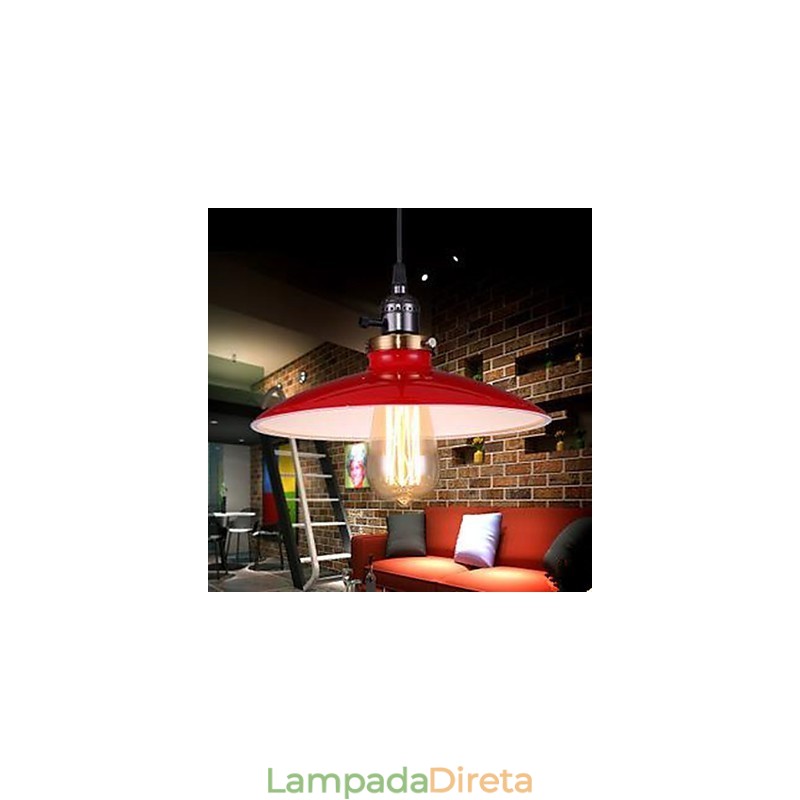 Luminária pendente estilo loft industrial americano