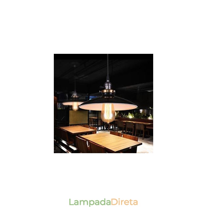 Luminária pendente estilo loft industrial americano