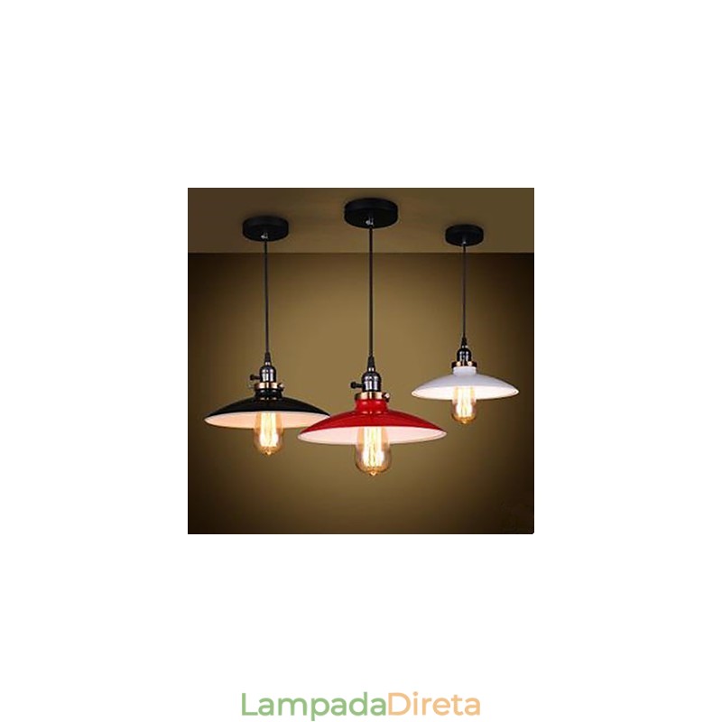 Luminária pendente estilo loft industrial americano