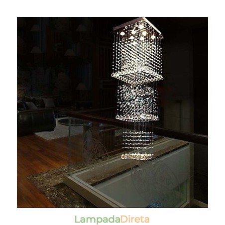 Luminárias pendentes de cristal de teto Iluminação 8 luzes Moderno Luxuoso Prata Canpoy K9 Luminárias de cristal transparente Luminárias pendentes de cristal de teto Iluminação 8 luzes Moderno Luxuoso Prata Canpoy K9 Luminárias de cristal transparente