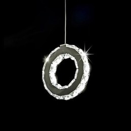 Luminária pendente de metal cristal contemporânea moderna