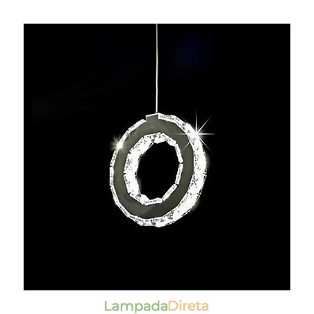 Luminária pendente de metal cristal contemporânea moderna Luminária pendente de metal cristal contemporânea moderna