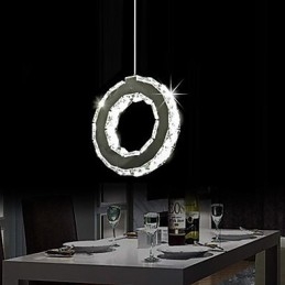 Luminária pendente de metal cristal contemporânea moderna
