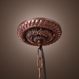 Luminária pendente de inspiração antiga com 1 luz