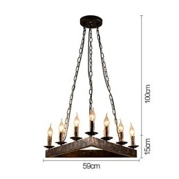 Retro Classic Metal Ceiling Lights Simples Luminárias Pendentes Café Luminária Pendente