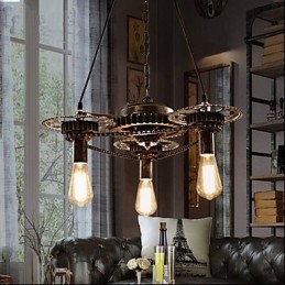 Lustre VintageLron Lustre Industrial Wind Gear