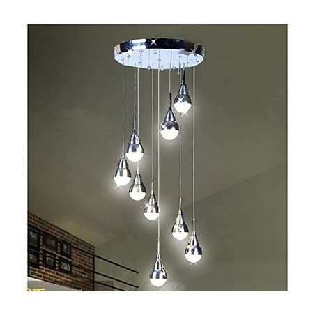 Lâmpadas e lanternas Stair Stage 9 Head Ceiling Lamp Lâmpadas e lanternas Stair Stage 9 Head Ceiling Lamp