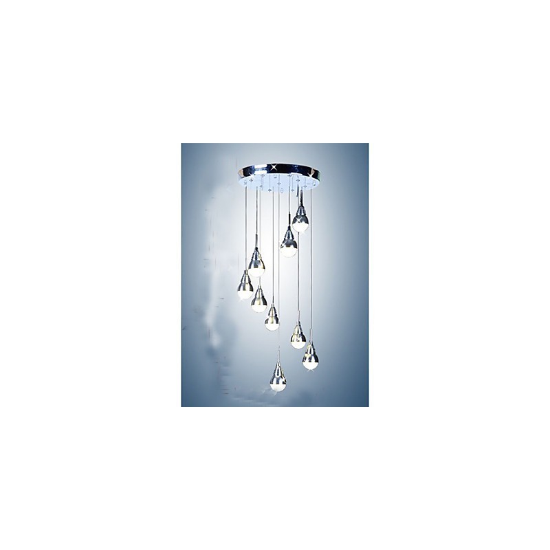 Lâmpadas e lanternas Stair Stage 9 Head Ceiling Lamp