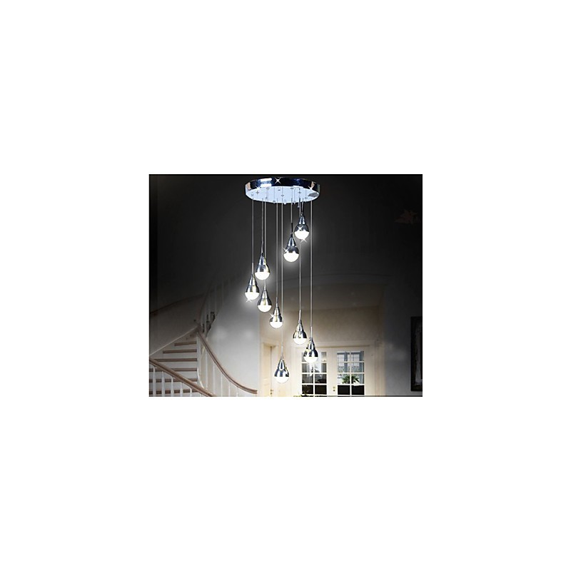 Lâmpadas e lanternas Stair Stage 9 Head Ceiling Lamp