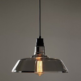 Luminária pendente galvanizada vintage para garagem