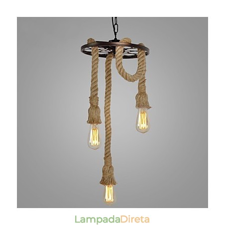 Luminária pendente de metal galvanizado estilo retrô mini Luminária pendente de metal galvanizado estilo retrô mini