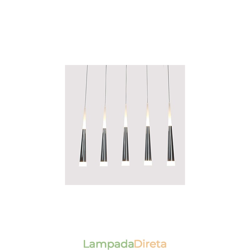 Luminárias pendentes modernas contemporâneas de metal