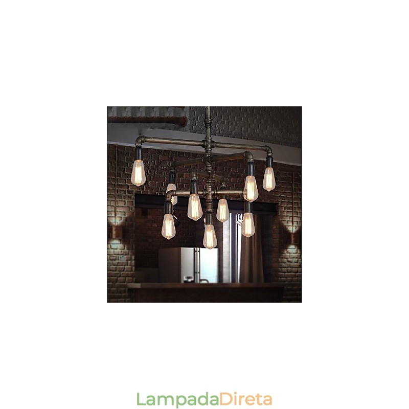 Tradicional clássico vintage retro lanterna country pintura metal pingente luz