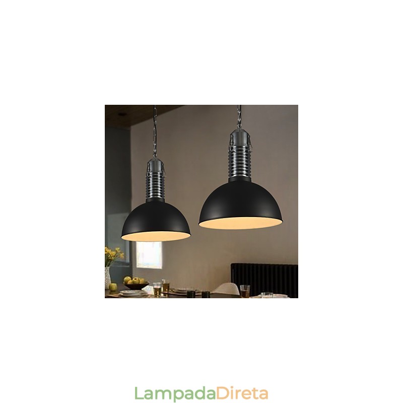 Lustre de metal estilo vintage clássico tradicional mini