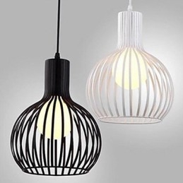 Lustre de gaiola de ferro forjado americano retrô contraído