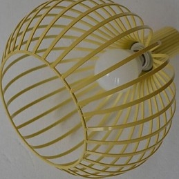 Lustre de gaiola de ferro forjado americano retrô contraído
