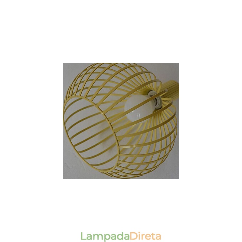 Lustre de gaiola de ferro forjado americano retrô contraído