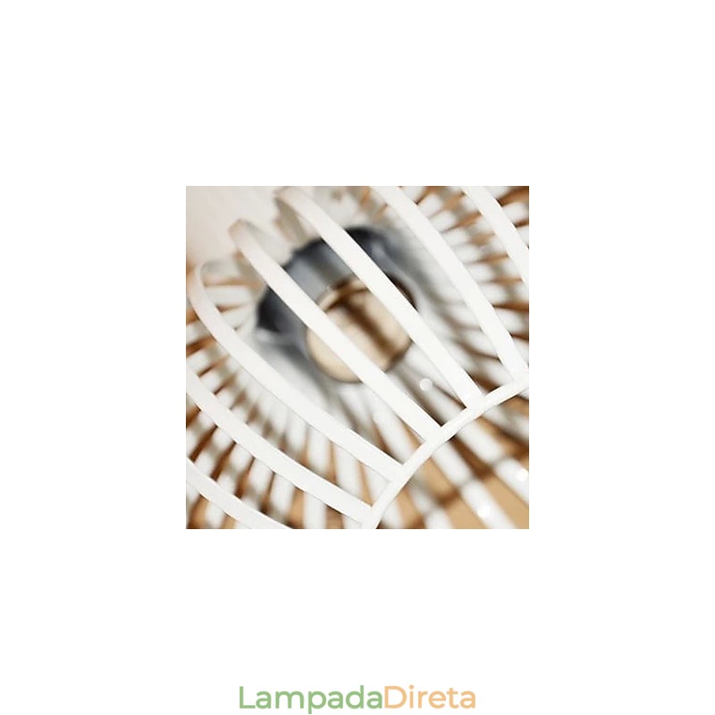 Lustre de gaiola de ferro forjado americano retrô contraído