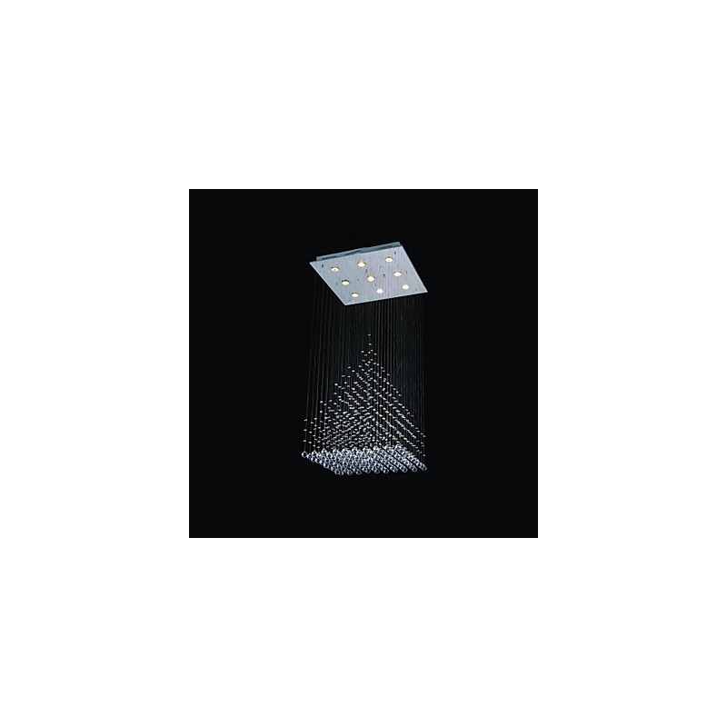 Moderno Contemporâneo Cristal Cromado Metal Montagem Embutida