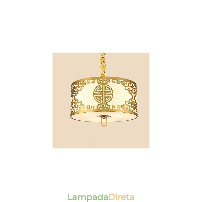 Iluminação suspensa estilo chinês simplicidade moderna