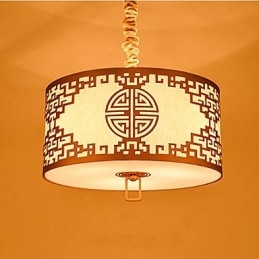Iluminação suspensa estilo chinês simplicidade moderna