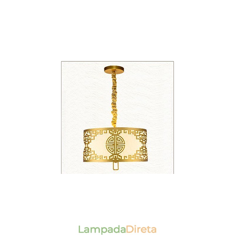 Iluminação suspensa estilo chinês simplicidade moderna