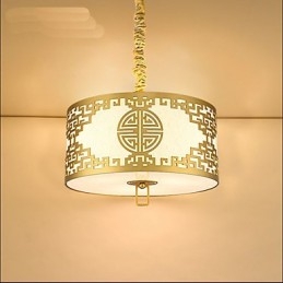 Iluminação suspensa estilo chinês simplicidade moderna