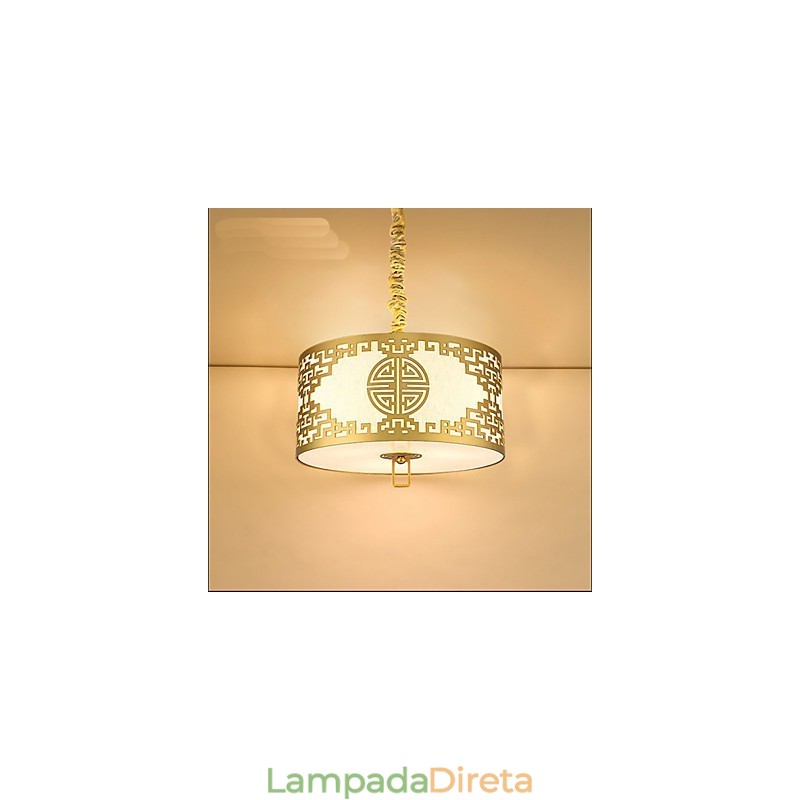 Iluminação suspensa estilo chinês simplicidade moderna
