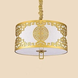 Iluminação suspensa estilo chinês simplicidade moderna