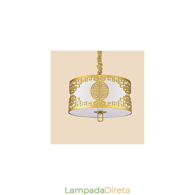 Iluminação suspensa estilo chinês simplicidade moderna
