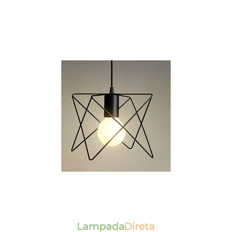 Luminárias pendentes estilo mini retrô metal