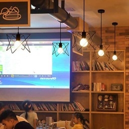 Luminárias pendentes estilo mini retrô metal