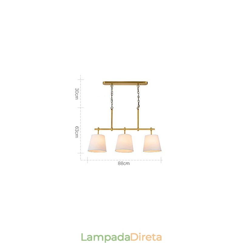 Luminária pendente de design decorativo contemporâneo moderno