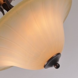 5 Luminária pendente de metal com pintura estilo vintage mini